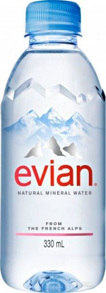 Вода минеральная Evian негазированная 0,33 л 
