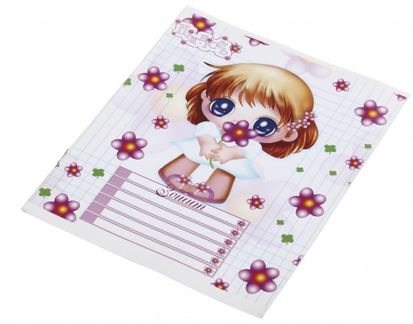 Зошит шкільний 12 аркушів у лінійку дизайн в асортименті Мрії збуваються