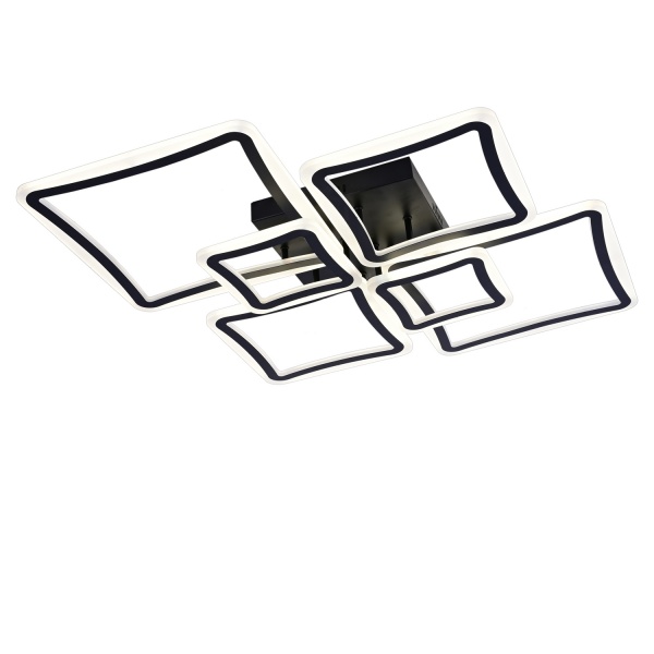 Люстра светодиодная Victoria Lighting с пультом д/у 146 Вт черный Grano/PL6 black 