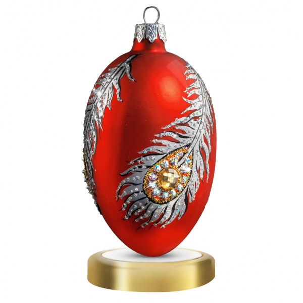 Елочная игрушка Признак Благородства 11 см красный CON001