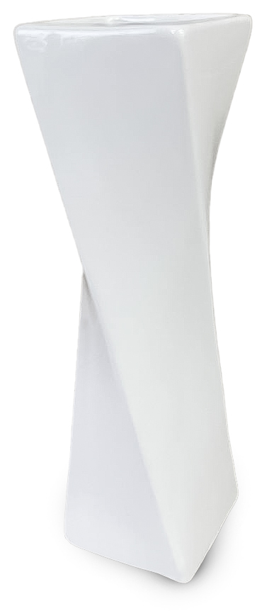 Ваза керамическая Модерн 23 см белая