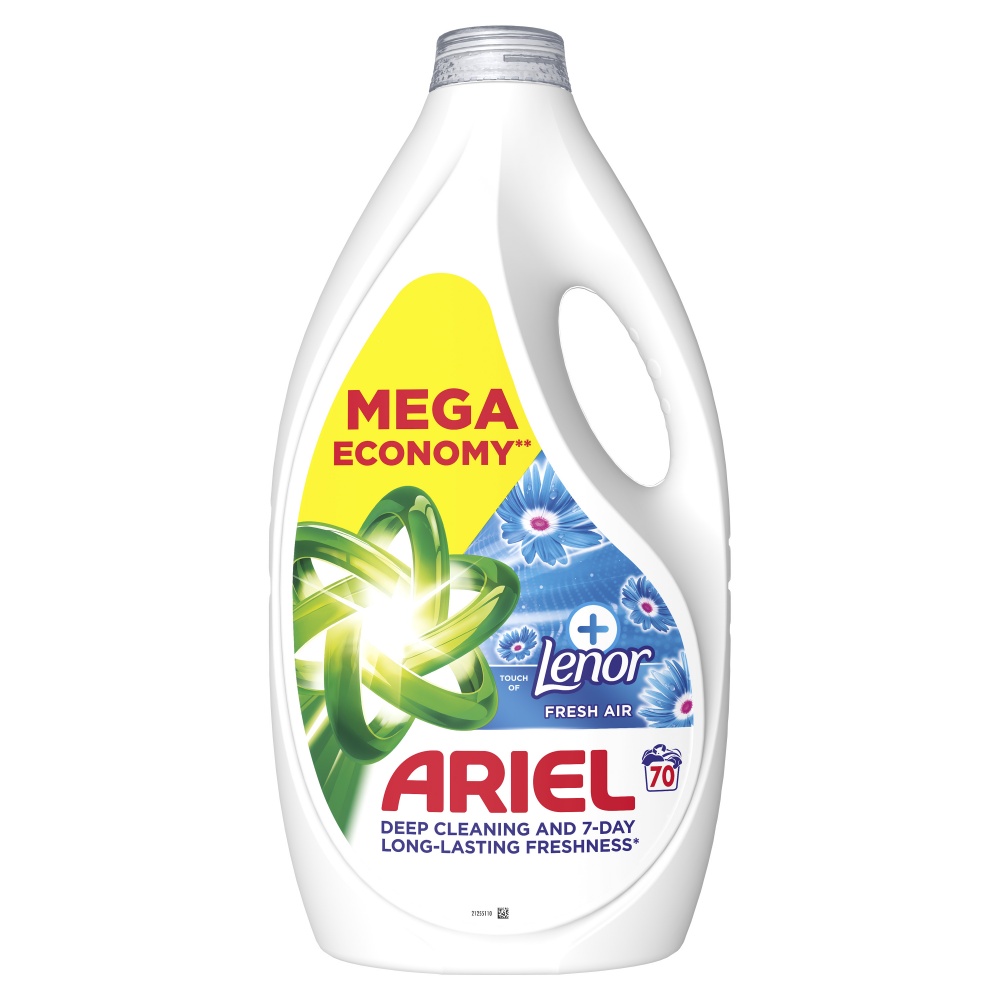 Гель для машинной и ручной стирки Ariel Прикосновение свежего воздуха Lenor 3,15 л
