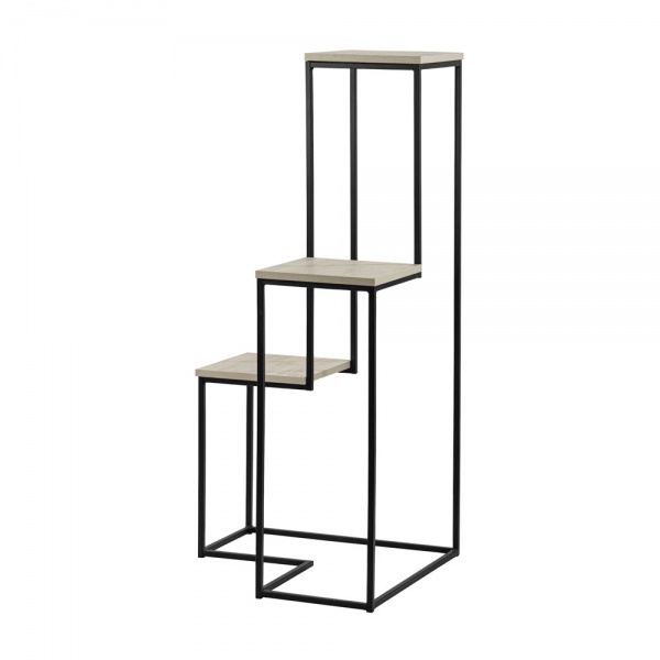 Подставка для цветов Горка 65х60,5x128 см черный 