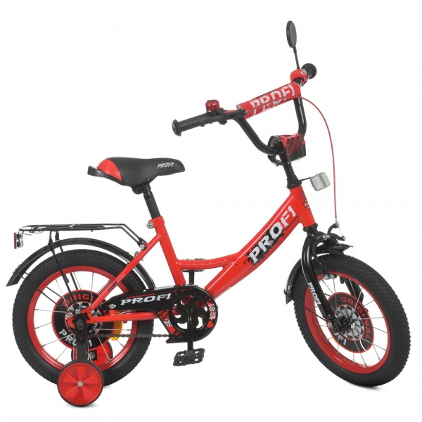 Велосипед детский PROF1 Original boy SKD75 черный с красным Y1446-1 