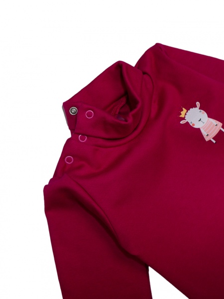 Боди-гольф для девочки Luna Kids Овечка р.92 бордовый 0090 