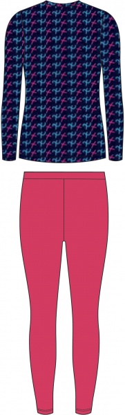 Комплект термобілизни Viking UNDERWEAR NINO (KIDS SET) 500/21/6590/46 р.116-128 рожевий