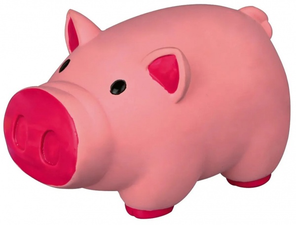 Игрушка Trixie для собак Свинья со звуком 11 см латексная в ассортименте 35173