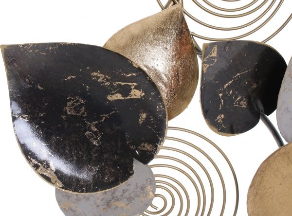 Декор настенный Глянец 97x43 см черный/золото 