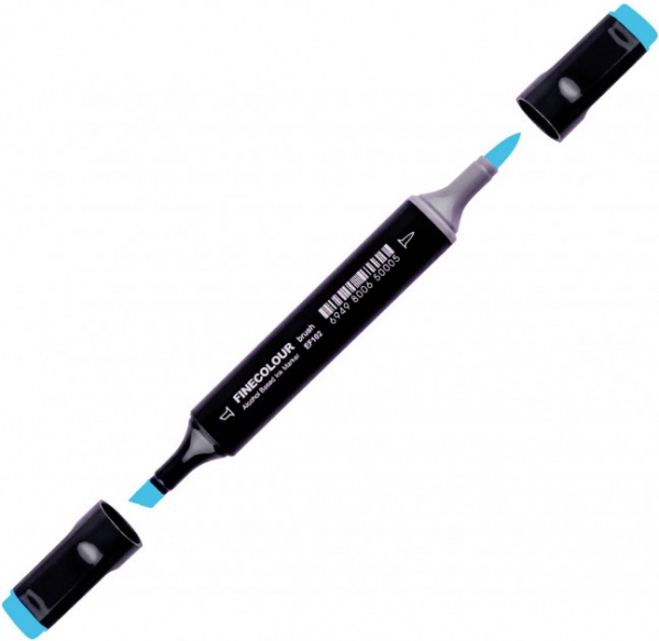 Маркер спиртовой FINECOLOUR EF102-91 голубой бензин 
