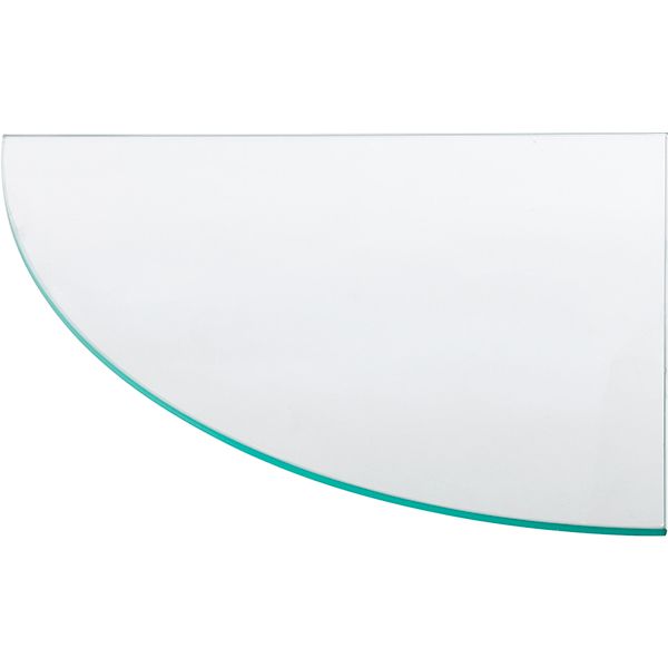 Полиця скляна ВС радіусна 350x350 мм прозорий 