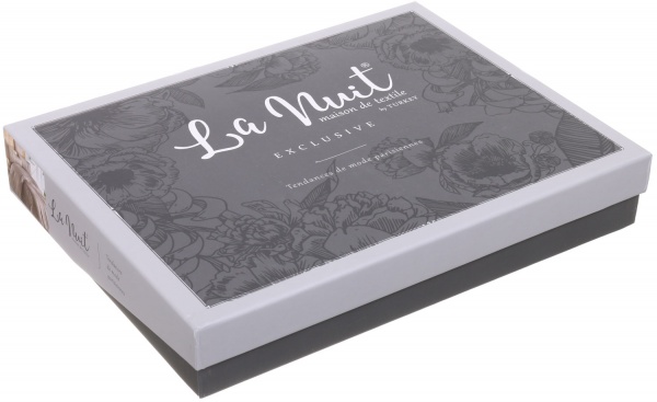 Комплект постільної білизни Stripe Deluxe 2.0 коричневий La Nuit 