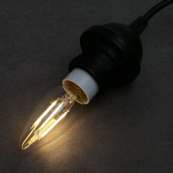 Лампа светодиодная Neolux FIL C37 4 Вт E14 2700 К 220 В прозрачная 