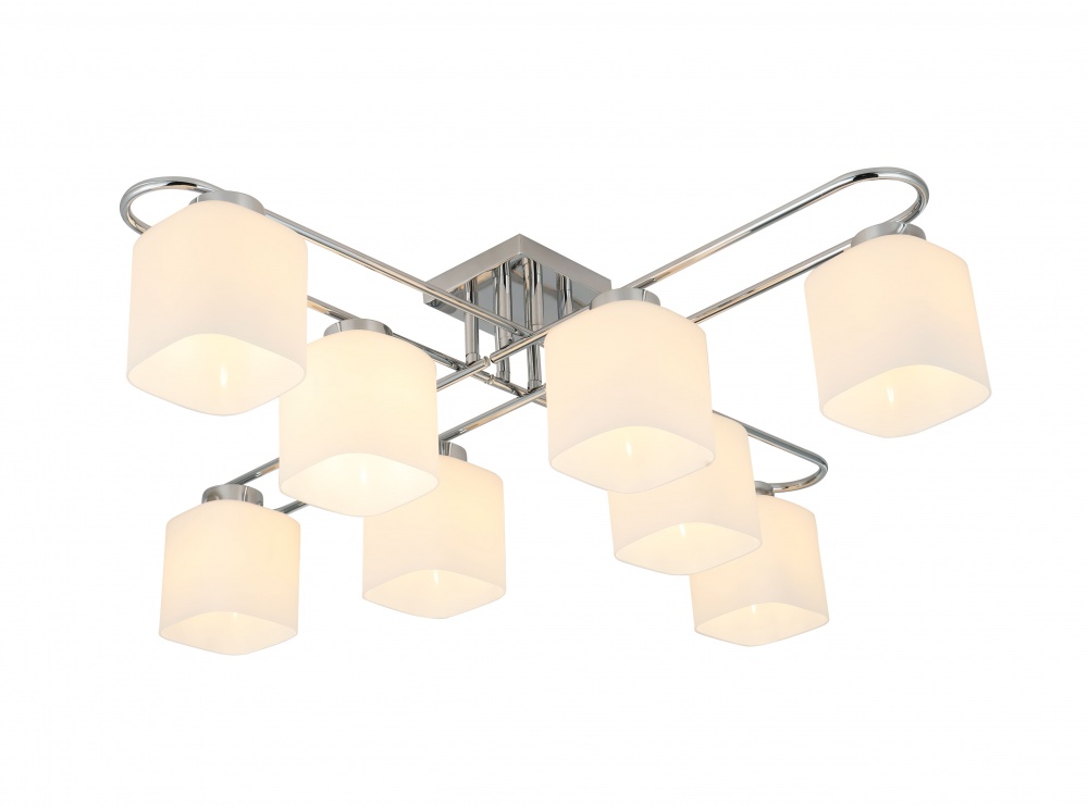 Люстра Sensio Orlean 8x40 Вт E27 хром/белый LS-07380/8W-E2740W