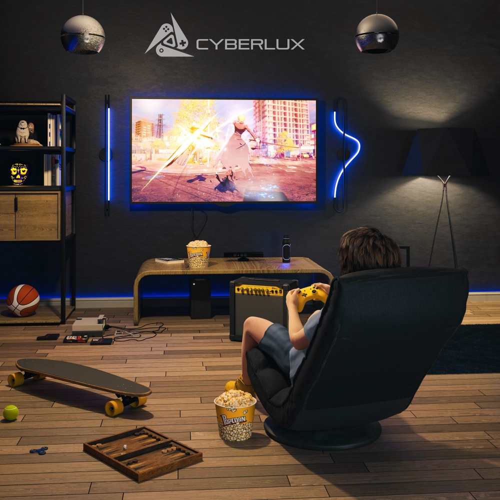 Крісло ігрове Cyberlux Flex Fabric чорний