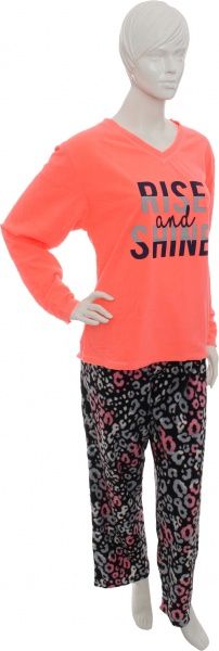 Костюм домашний женский La Nuit Coral р. XL оранжевый с черным 