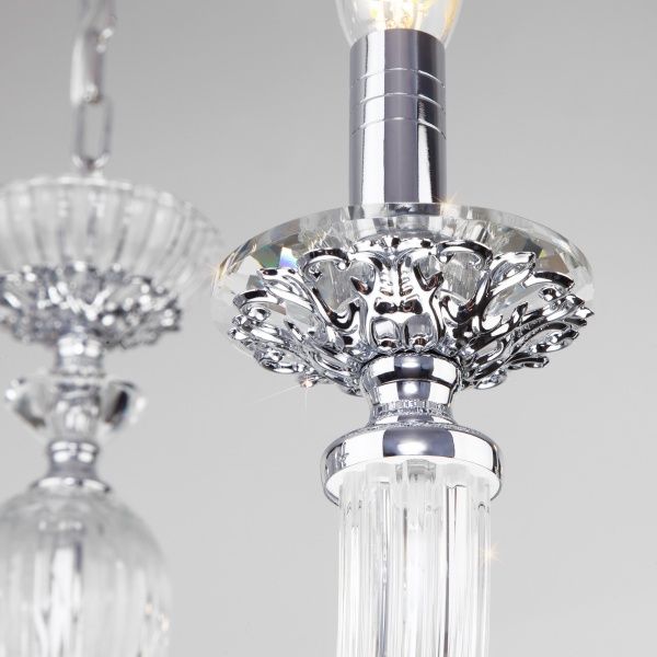 Люстра підвісна Strotskis Olenna 10x60 Вт E14 хром 318/10 