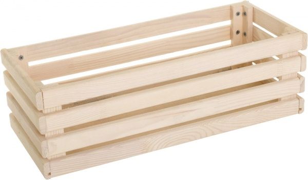 Кашпо деревянное прямоугольный 14,1л бежевый 