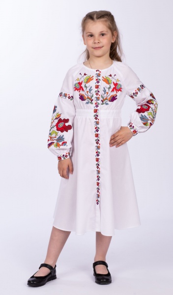 Платье Эдельвика 24-22/09 р.128 белый 24-22/09 