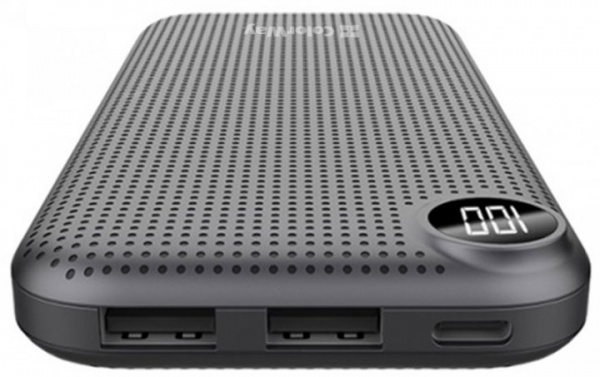 Внешний аккумулятор (Powerbank) ColorWay LCD USB QC3.0 + USB-C PD 22.5W 10000 mAh black (CW-PB100LPI3BK-PDD) 