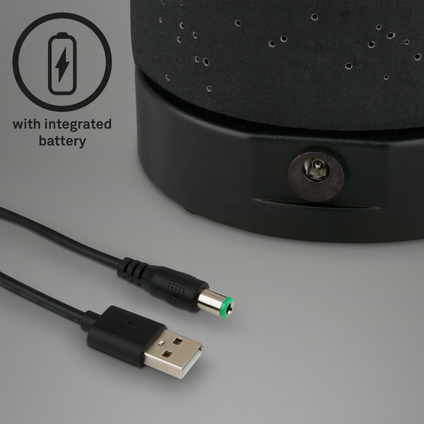 Настільна лампа Briloner Loni 7449 1x3 Вт чорний 