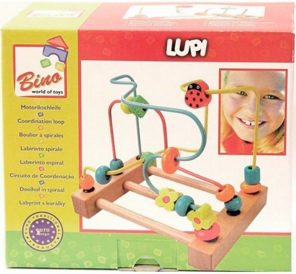 Лабиринт для мелкой моторики с бусинами 9,5 x 12 x 7 см.