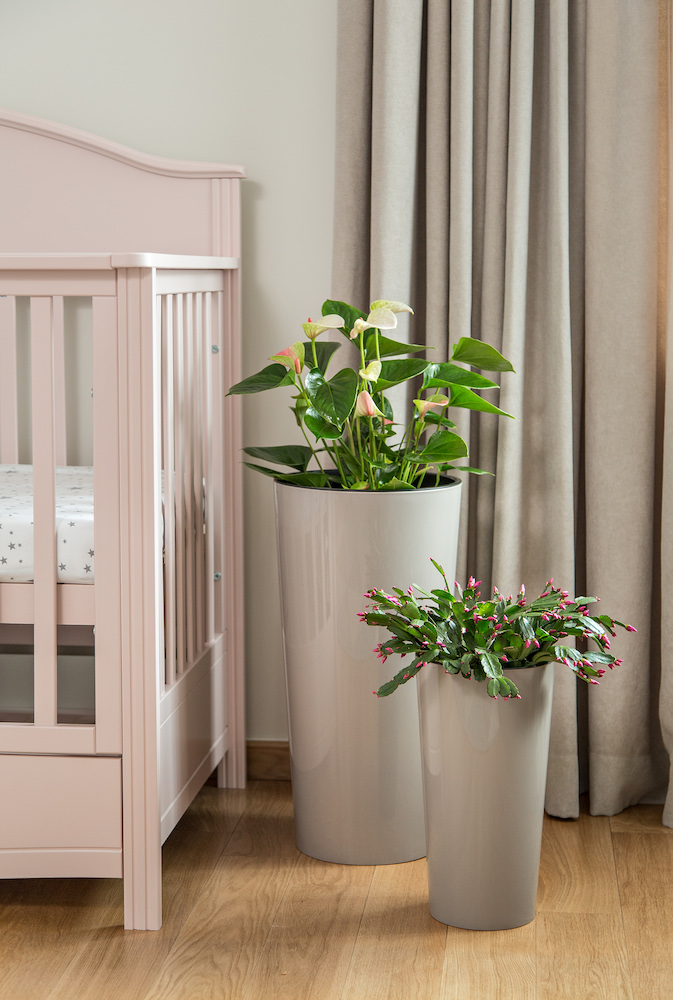 Вазон пластик LILIA круглий кремовий 9,5 л Ламела (9745364)