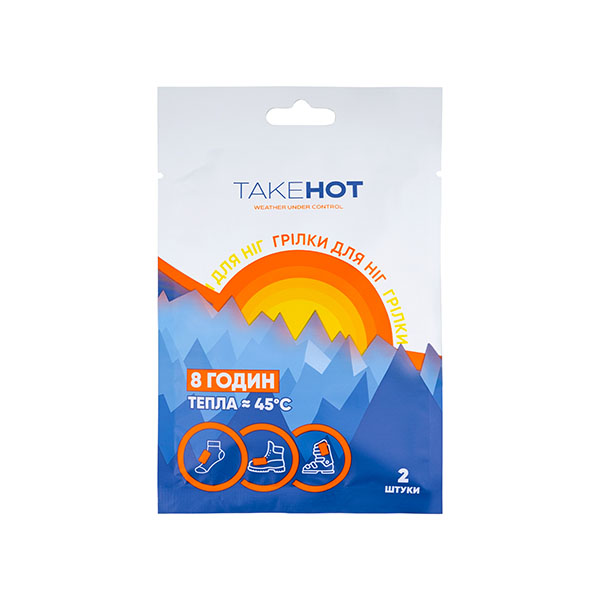 Грілка термохімічна Takehot Toe Warmer (для ніг) 2 шт.