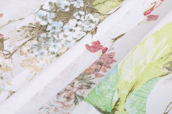 Ткань тюлевая Декостиль W2138 10311/13 белый с принтом 