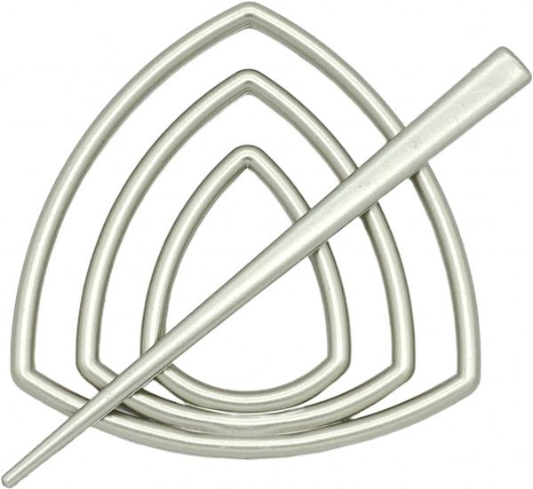 Заколка Треугольник d95 мм сатин В0003-7 MISLT