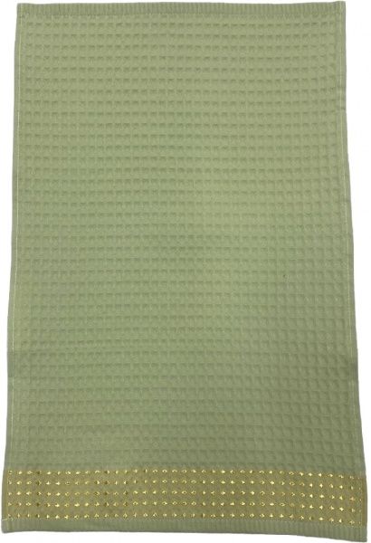 Рушник вафельний Бузковий з бордюром 40x60 см бузковий 