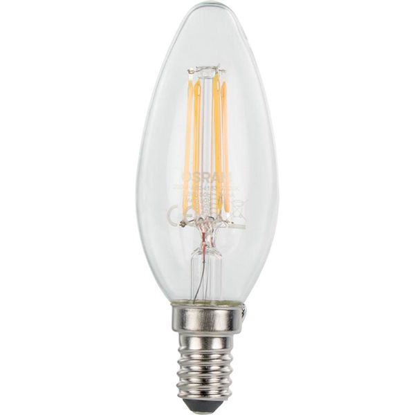 Лампа світлодіодна Osram Retrofit C37 4 Вт E14 2700 К 220-240 В прозора 4052899961661 