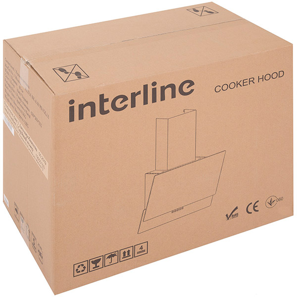 Вытяжка Interline ALTEA BK A 60 PB/GL/A
