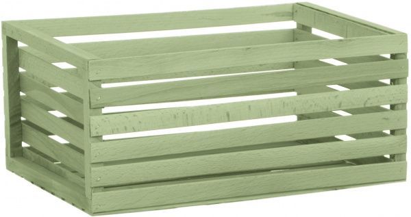 Ящик деревянный DB13 зеленый 130x300x200 мм