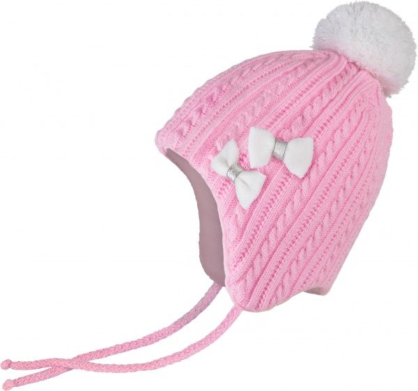 Шапка ESLI р.50-52 розовый с белым 17С-93СП 