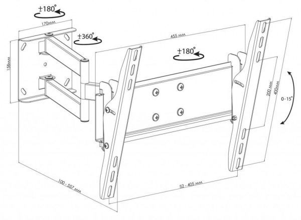 Крепление для телевизора KSL WM448T 32
