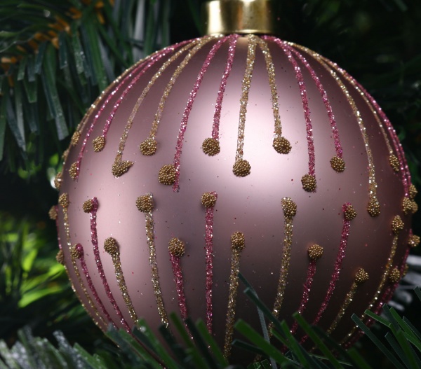 Шар новогодний 8 мм в ассортименте ABT620040