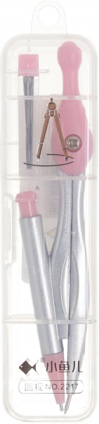 Циркуль рожевий із сірим