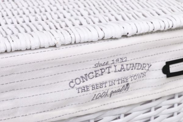 Кошик плетений Tony Bridge Basket з текстилем 37х27х48 см HQN20-1AB-2 