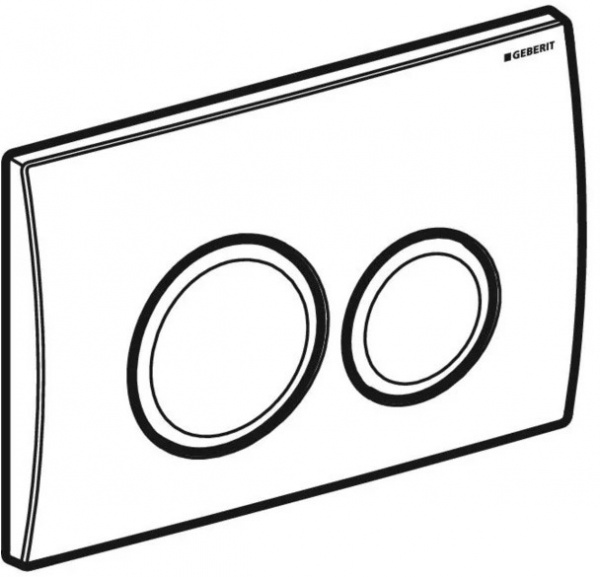 Кнопка смыва Geberit Delta20 Глянцевий хром (115.127.21.1)