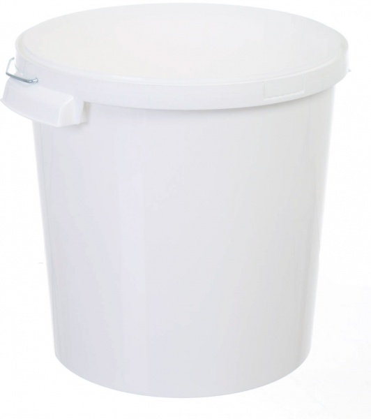 Ведро Poliplast с металлической ручкой (пищевой пластик) 20 л белый 