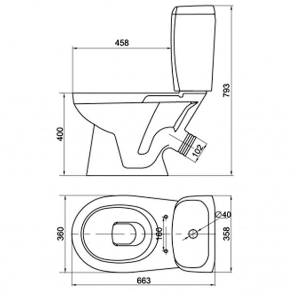 Компакт Керамин Омега ЖС Алкапласт (70621075)