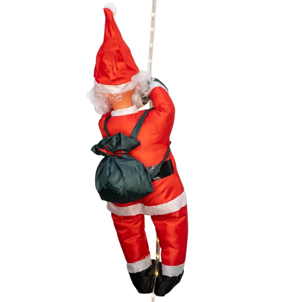 Декорация настенная Дед Мороз с мешком что светится встроенный светодиод (LED) 