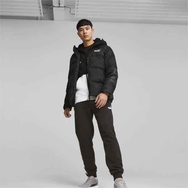 Куртка Puma PUMA POWER HOODED JACKET 67538901 р.M черный