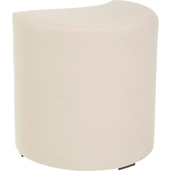 Пуф Марбет Півмісяць 400x400x240 мм Soft №18 молочний 