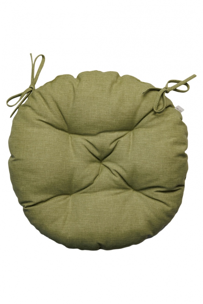 Подушка на стілець БОТАНІКА олива Dх40 см La Nuit
