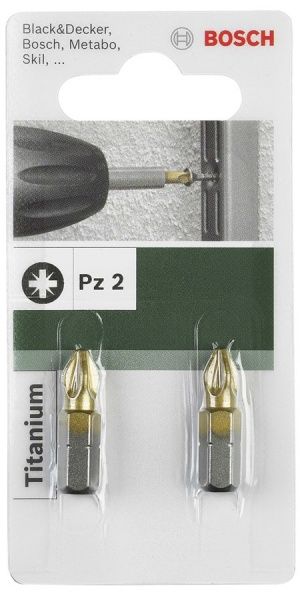 Бита Bosch PZ2x25 мм 2 шт.