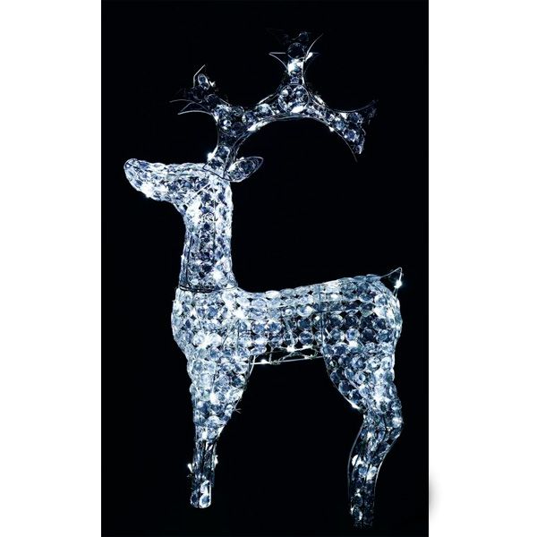 Светодиодная фигура Олень с кристалами 100 LED