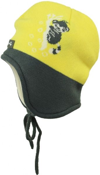 Шапка HUPPA для малышей KARRO 1, S р.49-51 желтый серый 80290104-90102-00S 