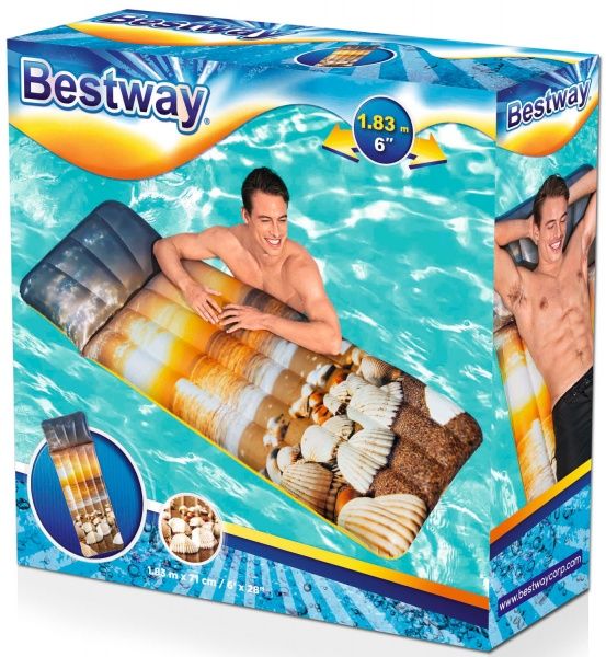 Матрас надувной Bestway Береговой вид 183х71 см в ассортименте