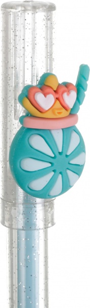 Ручка гелевая Волшебный коктейль голубая 